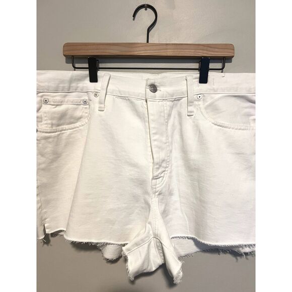 NWT Madewell Relaxed Denim Shorts in Tile White Women's Size 32 - Picture 11 of 14